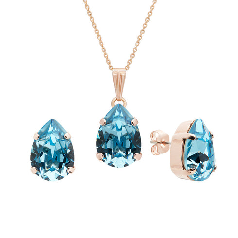 Комплект "Venēra II (Aquamarine)" с кристаллами Swarovski™